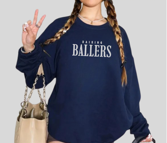 Raising Ballers Embroidered Sweatshirt