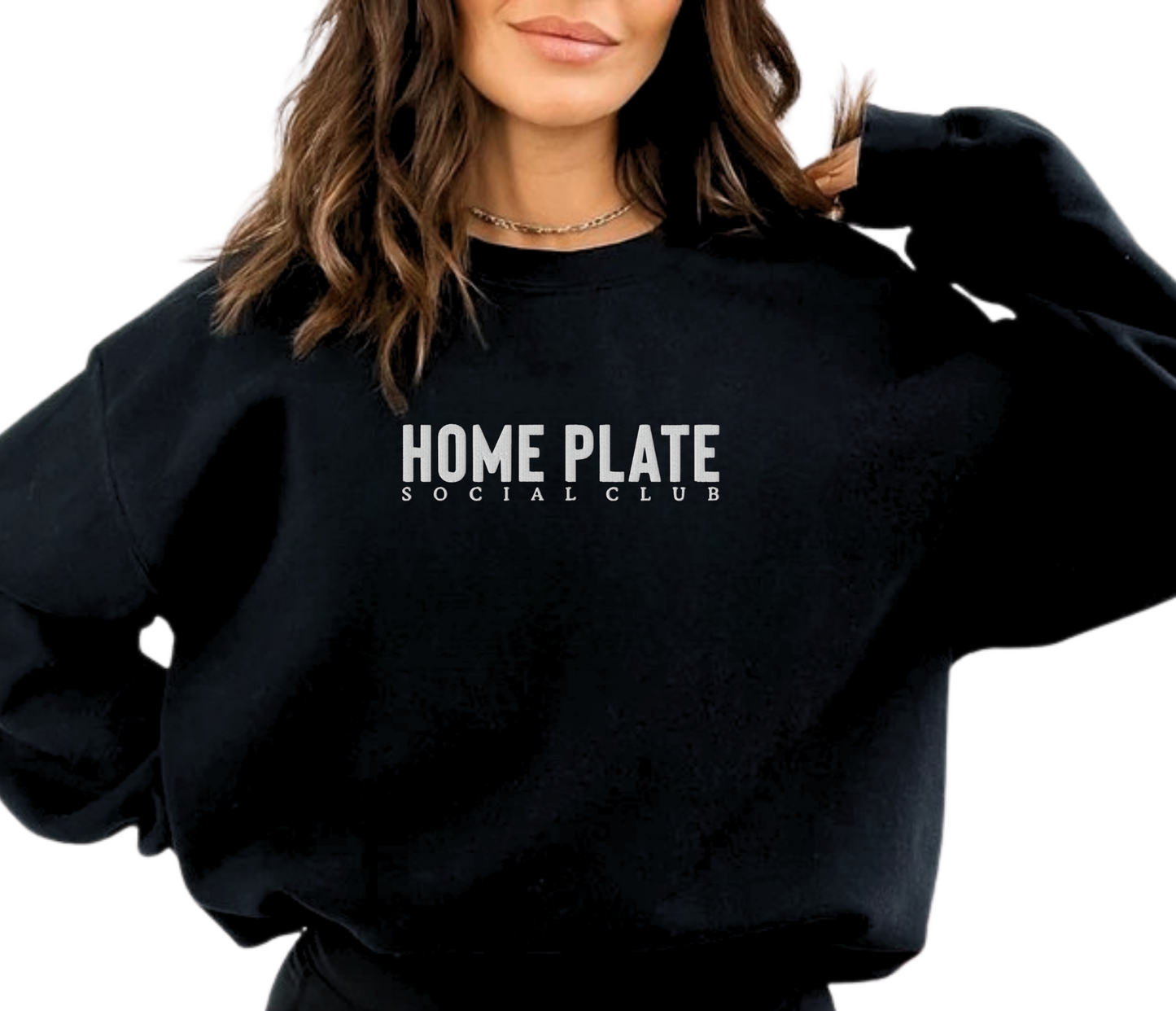 Home Plate Social Club Embroidered Sweatshirt