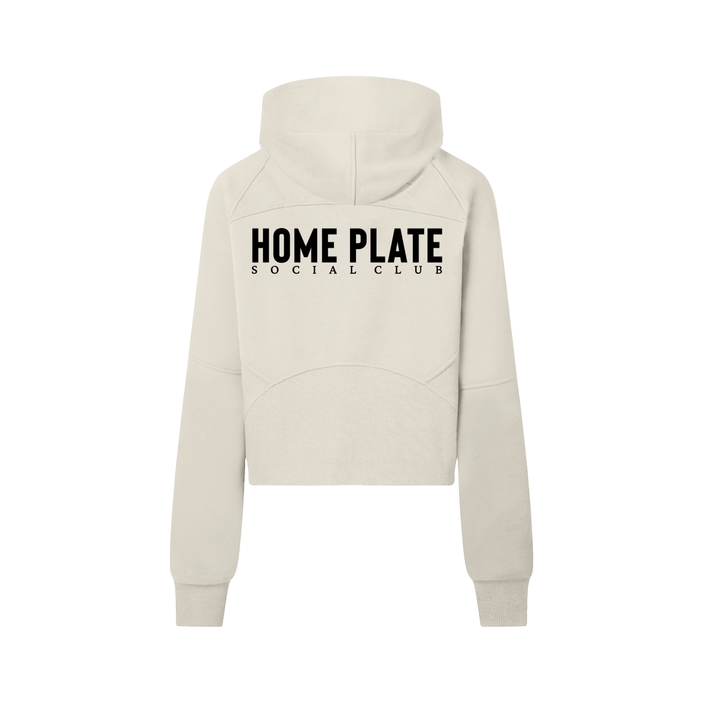 Baseball Mommin' Cropped Half-Zip Hoodie