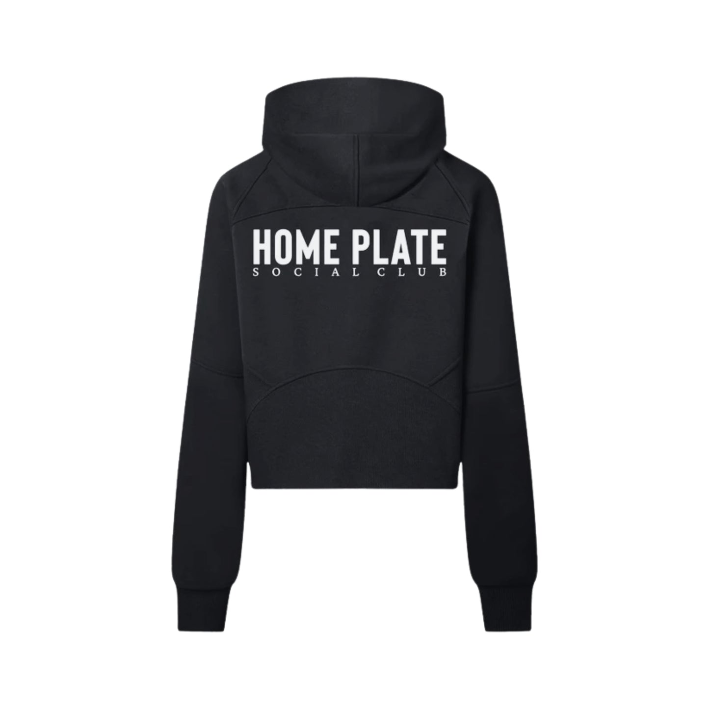 Baseball Mommin' Cropped Half-Zip Hoodie